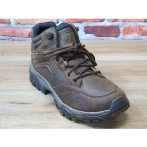 Mens 13 Merrell Moab Adventure Dark Earth WP Brown Leather Hiking Boots J91819W
